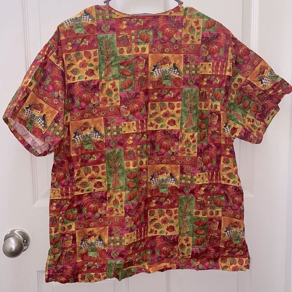Fundamentally Cotton Fall Scrub Top - Picture 2 of 3